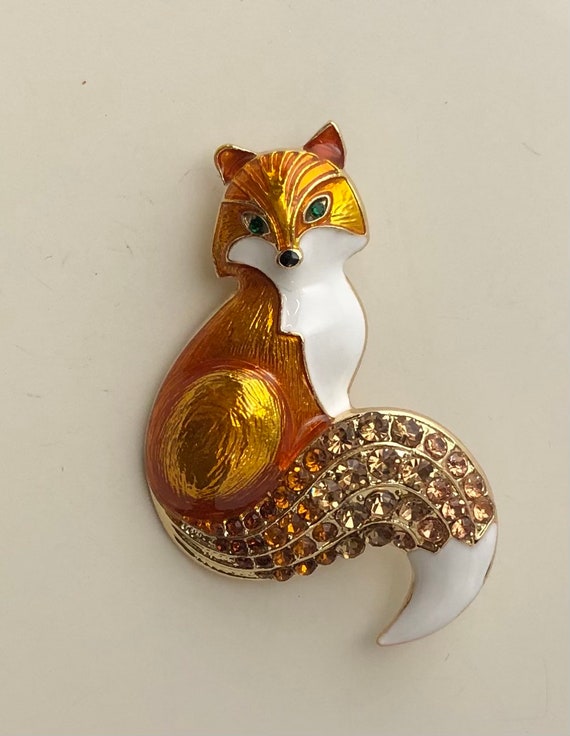 Unique Fox brooch and pendant - image 1