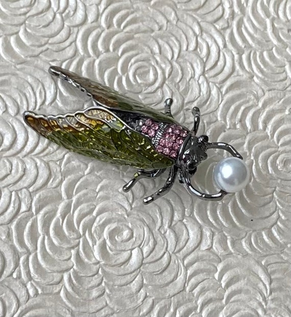 Unique Cicada vintage style Brooch - image 1