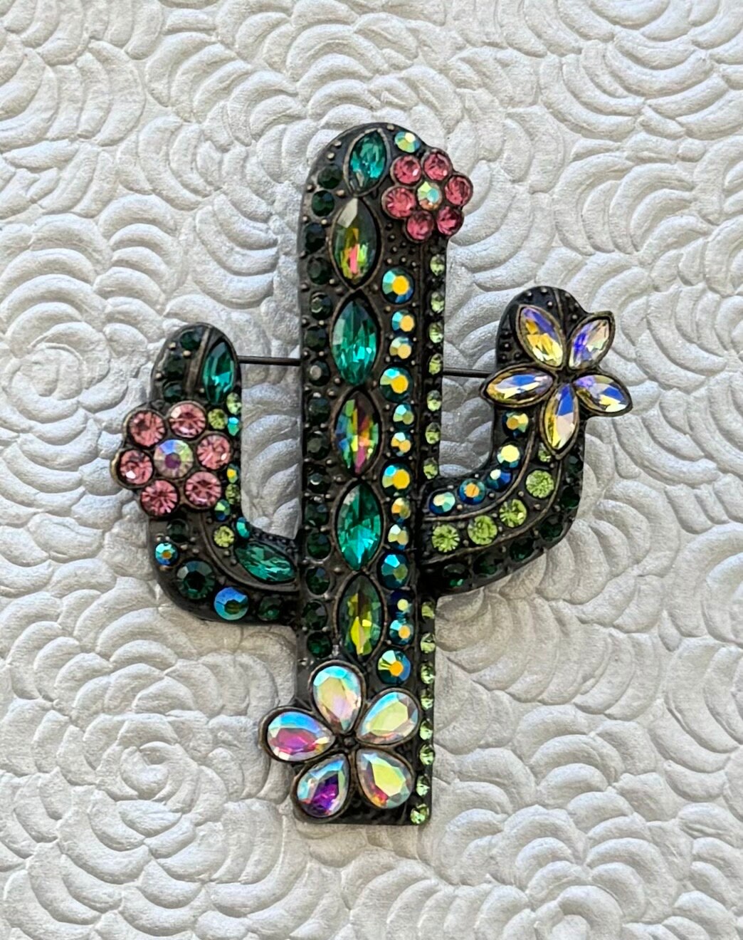 Broches à fleurs en strass Vintage créatives pour femmes et