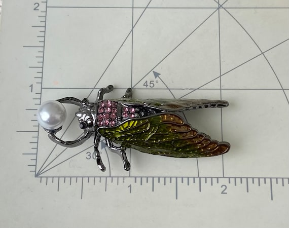 Unique Cicada vintage style Brooch - image 2