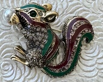 Broche Vintage écureuil - Jolie Pièce Ancienne - Occasion