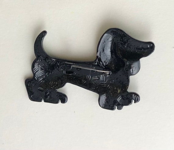 Adorable vintage  style artistic Dachshund dog br… - image 3