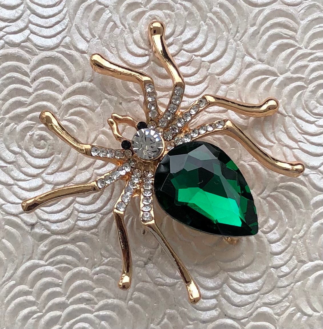 Unique Vintage Style Spider Brooch 