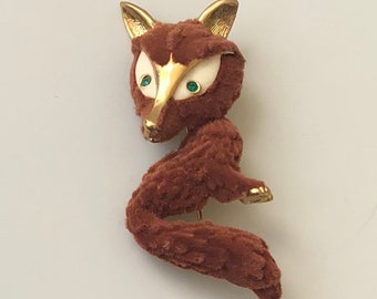 Adorable broche renard vintage