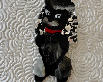 Adorable broche de perro estilo vintage