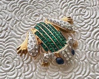 ユニークなヴィンテージスタイルのカエルのブローチ - Etsy 日本