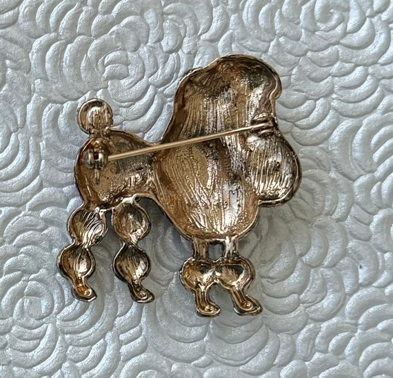 Adorable vintage style poodle brooch - image 3