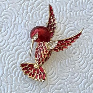 Broche colibri vintage unique image 1