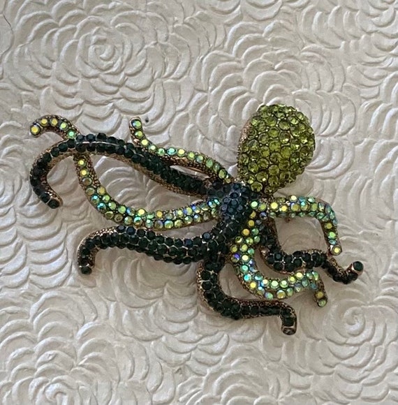Octopus brooch best sale