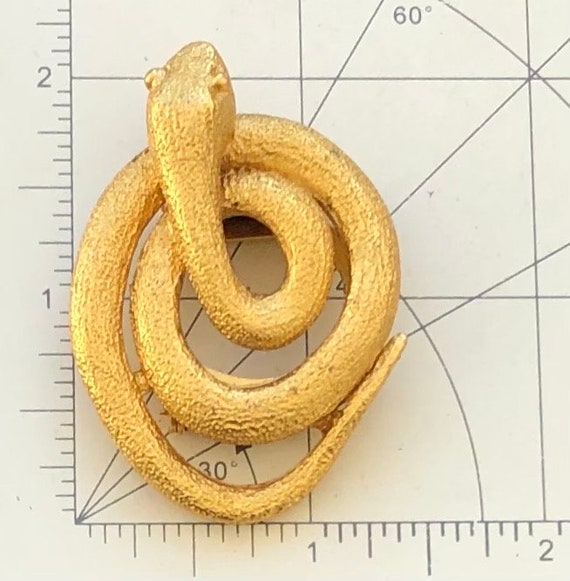 Vintage snake brooch &  Scarf Clip Holder - image 2