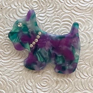 Adorable  scottie dog vintage style brooch