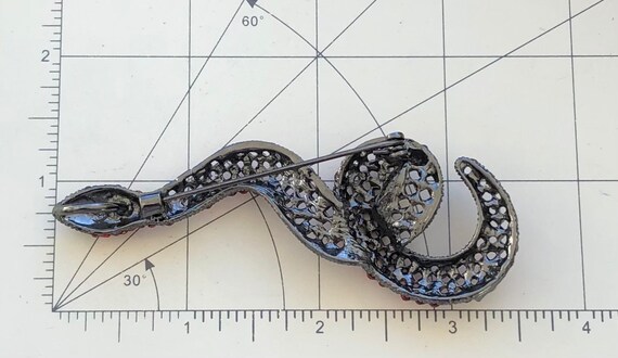 Unique vintage style large Snake Brooch & Pendant - image 3