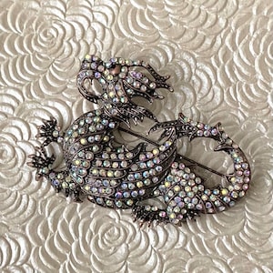 Unique dragon vintage style brooch