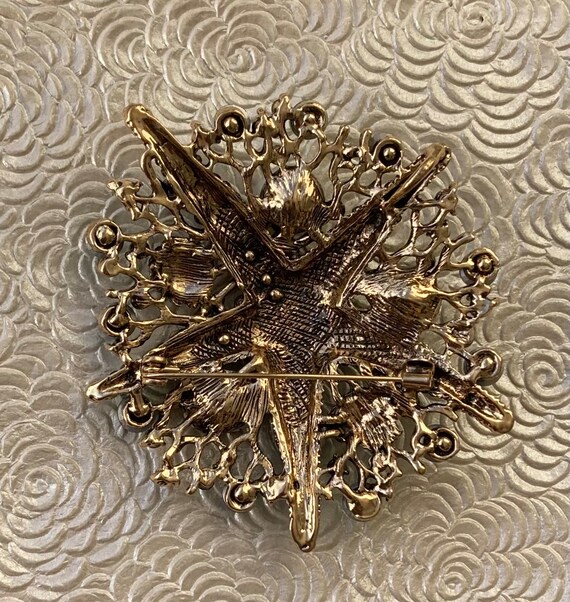 Vintage style   Oversized starfish brooch 1.59 0z - image 3