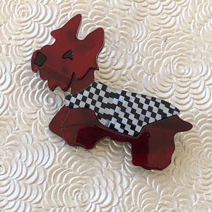 Adorable  Scottie dog   vintage style brooch