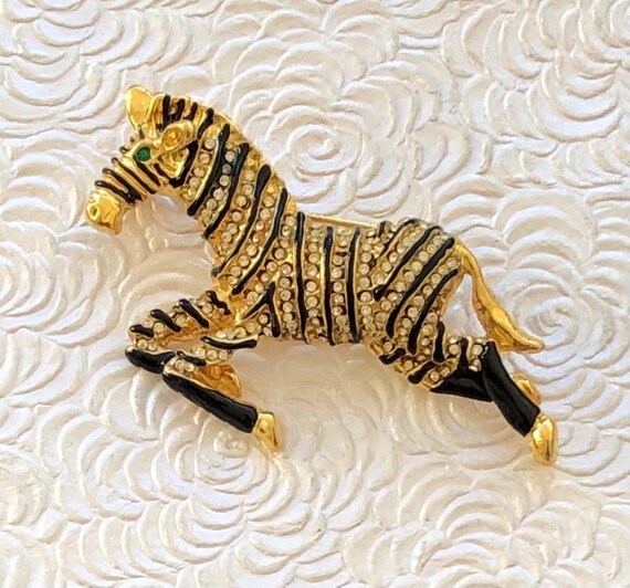 Adorable Vintage Style Large Zebra Head Brooch - Etsy