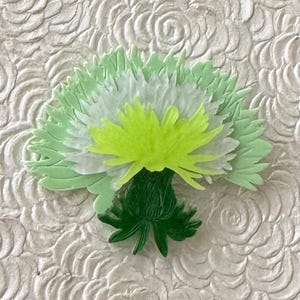 Unique  flower vintage style acrylic brooch