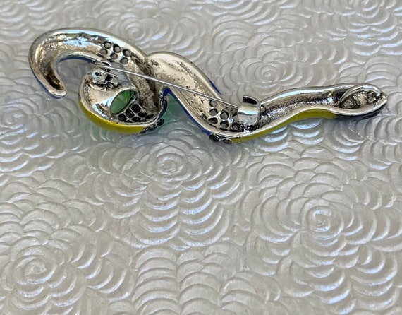 Unique vintage style large snake   brooch & penda… - image 4