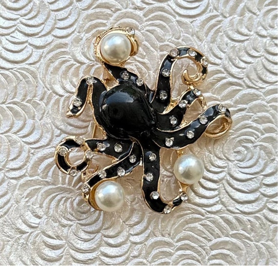 Vintage style octopus brooch & Pendant - image 5
