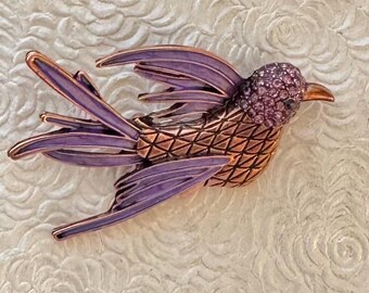 Broche épingle Amour Ornée De Breloques (cœur, Fleur, Oiseau) - Thème Amour, Occasion