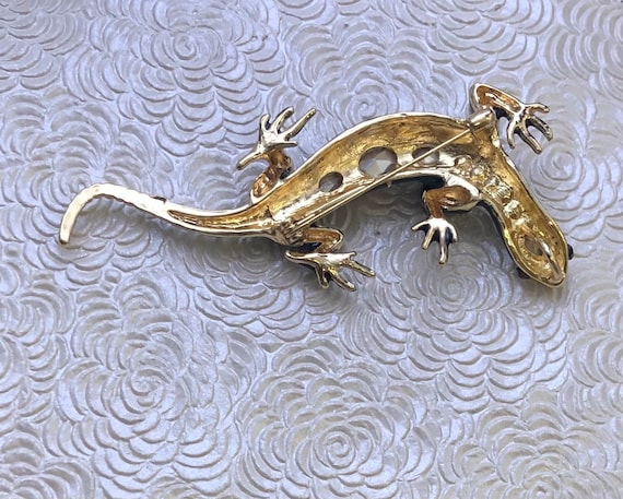 Unique Vintage Style  large Lizard Brooch - image 2