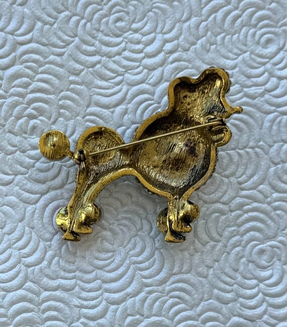 Adorable vintage style Poodle  Brooch - image 3