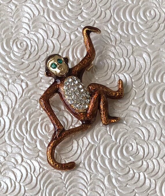 Monkey brooch deals