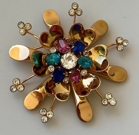 Unique vintage flower brooch & pendant - image 2