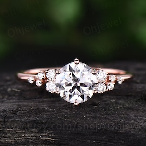 Moissanite silver engagement rings top