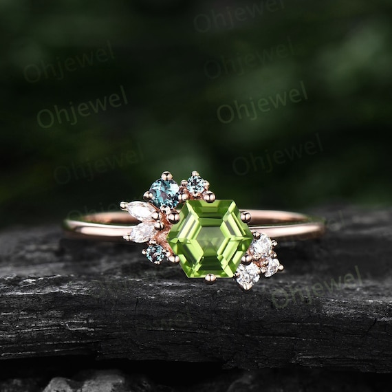 Etsy outlet peridot ring