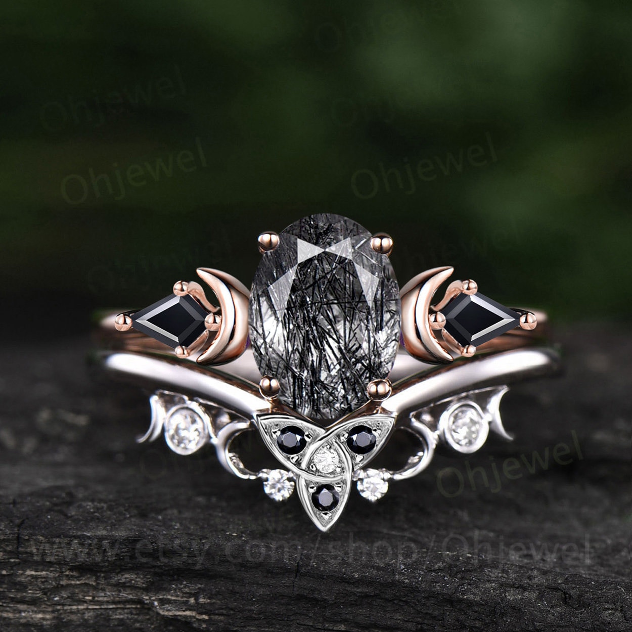 Wiccan wedding rings clearance