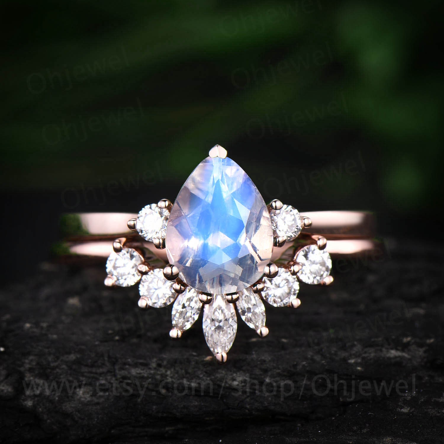 925 Sterling Silver Rainbow Moonstone Ring Handmade Jewelry Gemstone  Birthstone Ring Gift for Women - Etsy