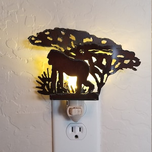 Uruzuo Animal Gorilla Gifts for Monkey Lovers 3D Illusion Night Light Touch  Lamp, Creative RGB Led, …See more Uruzuo Animal Gorilla Gifts for Monkey