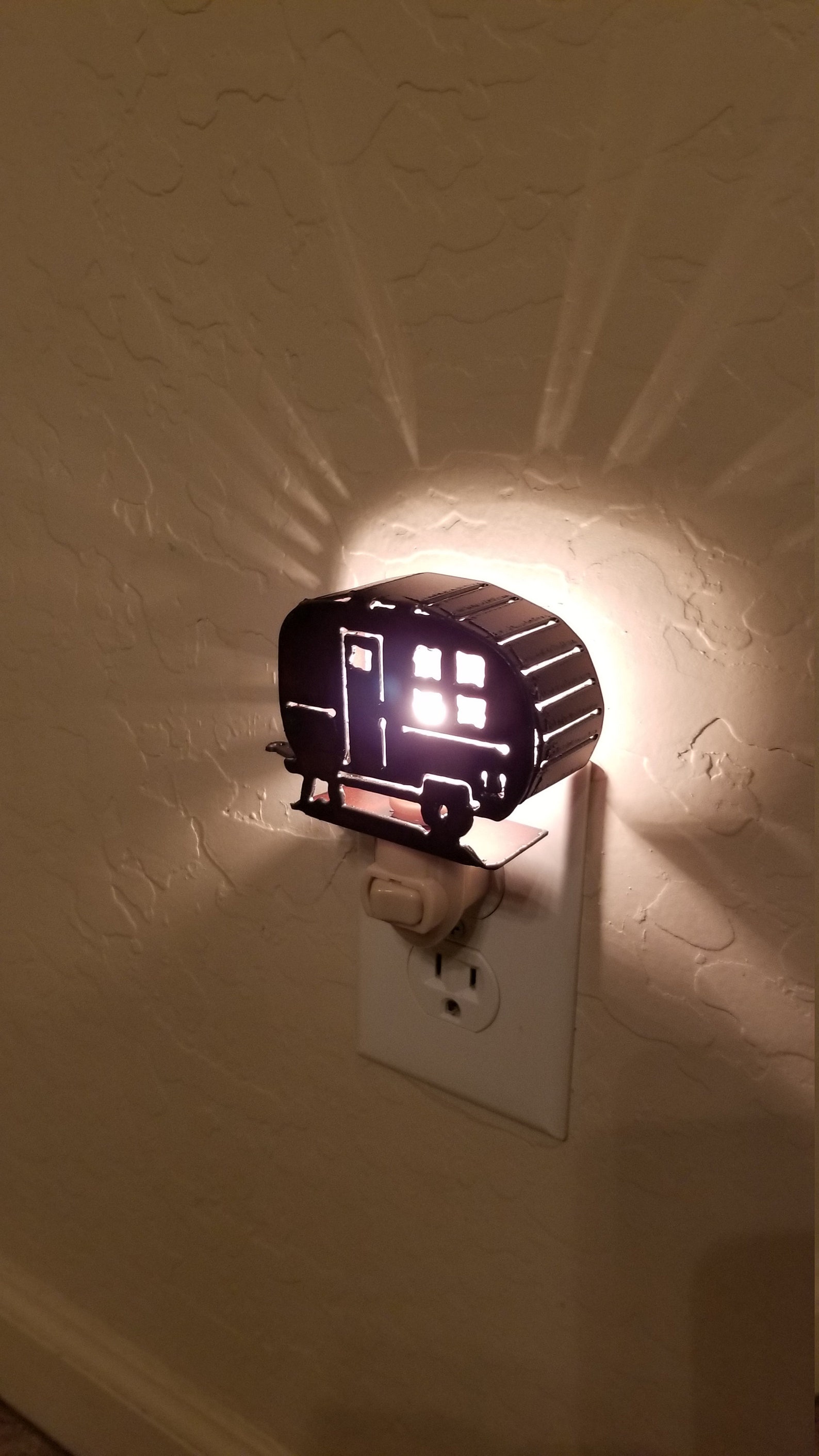 Camper Trailer Night Light 3D Made Out of Rusted Steel Etsy