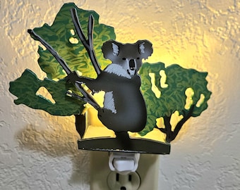 Koala Art as a night Light- made out of durable, hand-painted steel