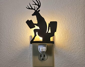 Deer Buck utilise les toilettes comme veilleuse - en acier durable, lisse et rustique