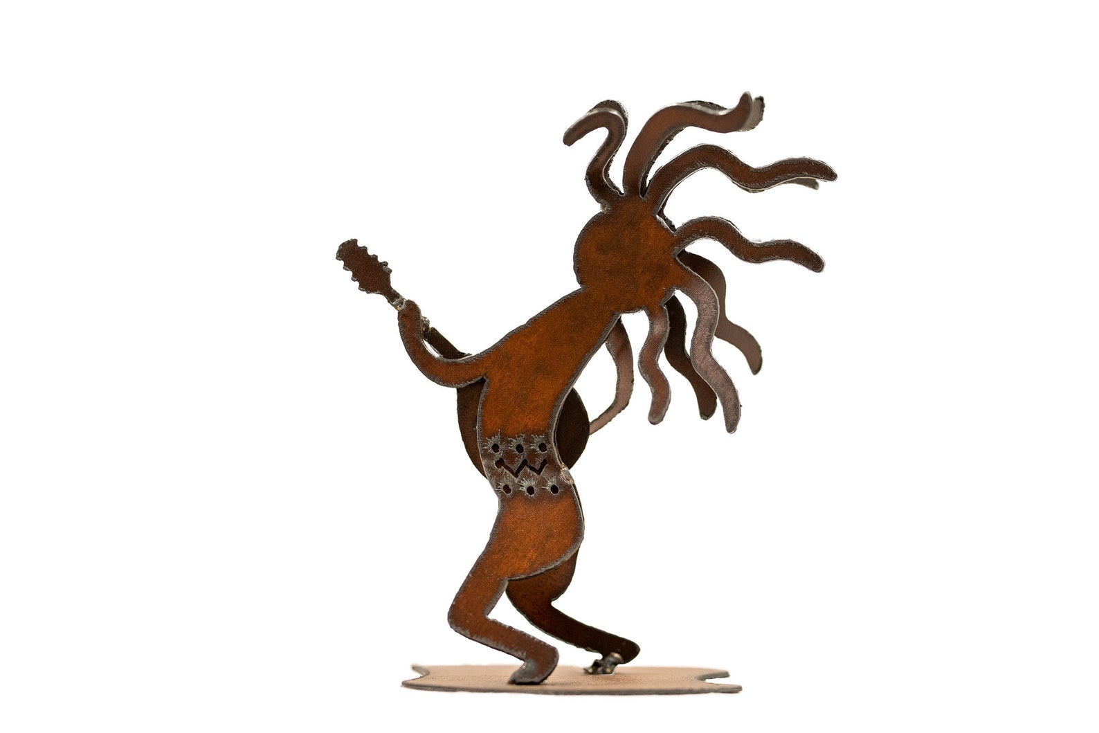 Kokopelli Garden Art made out of Rustic Steel Millerpelli Etsy