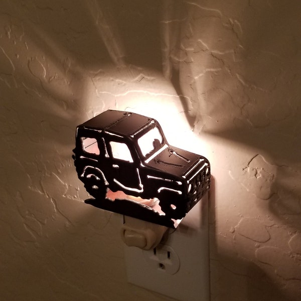 Off Road Night Light made out of rusted steel 3D