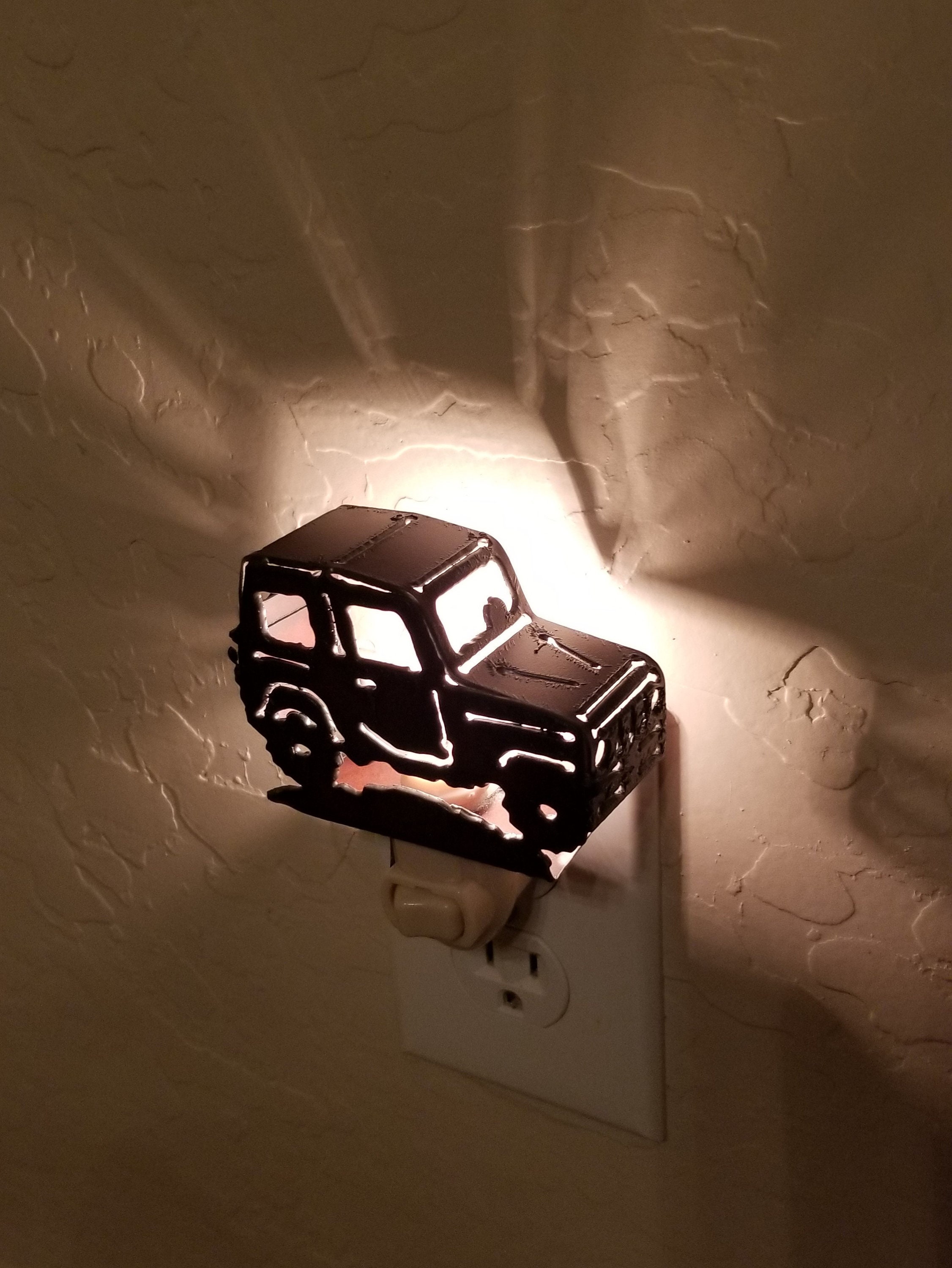 Off Road Night Light Made Out of Rusted Steel 3D - Etsy Denmark