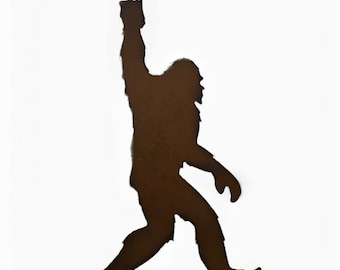 Sasquatch Flipping the Bird- made out of Durable Rustic Steel