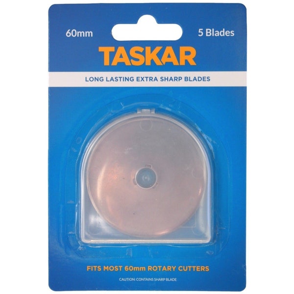 60mm Rotative Cutter Blades x 5 Pack pour Olfa Etc par Taskar