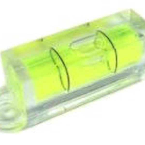 Mini Spirit Level Screw On Bubble Square 28mm Vial