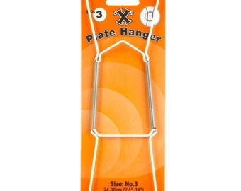 X Hooks No 3 Wall Plate Hanger Large 24-36cm