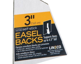 Lineco Staffelei Rückseite Selbstklebend 7,6 cm Weiß (5er Pack)