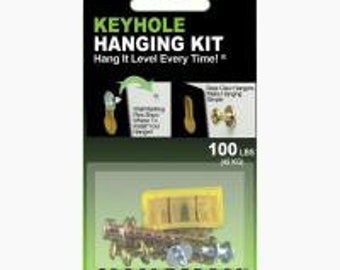 Hangman Keyhole Picture Hanging Kit 45kg (100lbs)