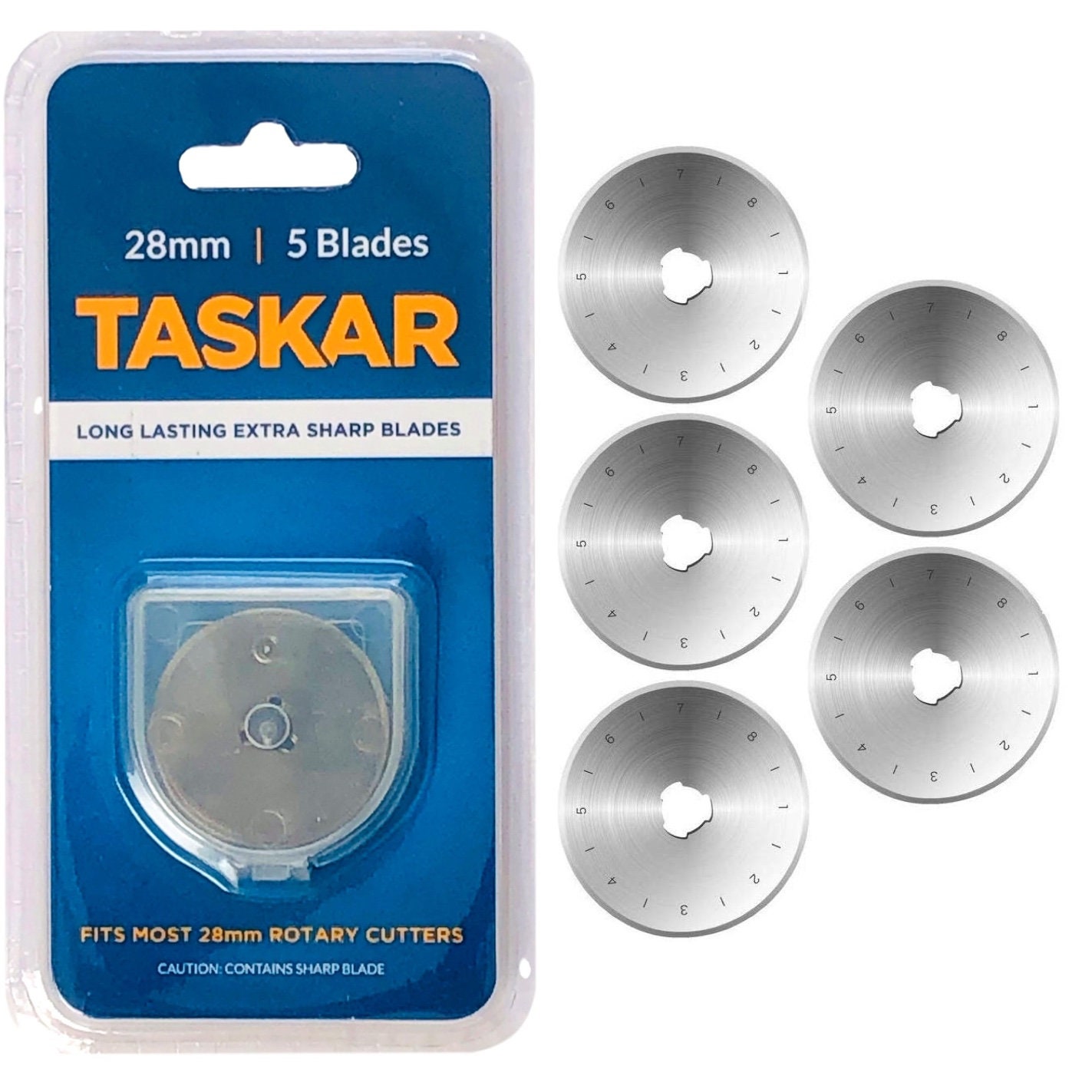Titanium Rotary Cutter Blades (28 mm, 2 Pack, Style F)