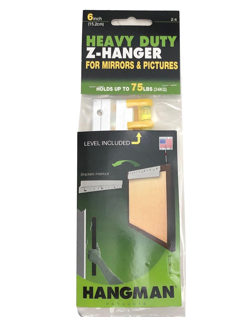 Hangman Heavy Duty Z Bar Hanger Picture & Mirror Hanging 6 150mm Z6 Etsy