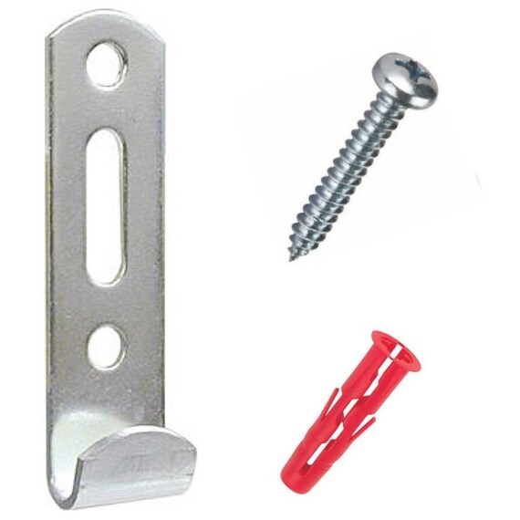 J Wall Hook Picture Hanging Heavy Duty & Fixings