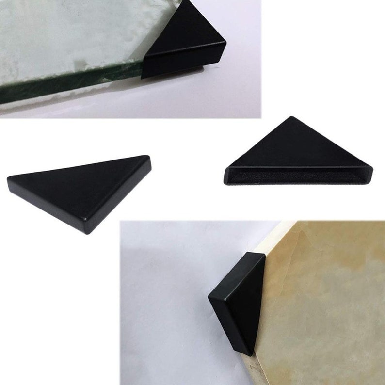 Glass Corner Protectors 8mm Black Plastic X 4 to 500 Etsy