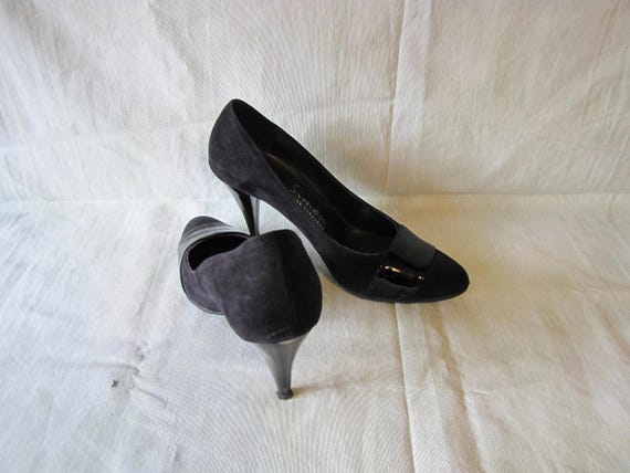 black velvet evening shoes